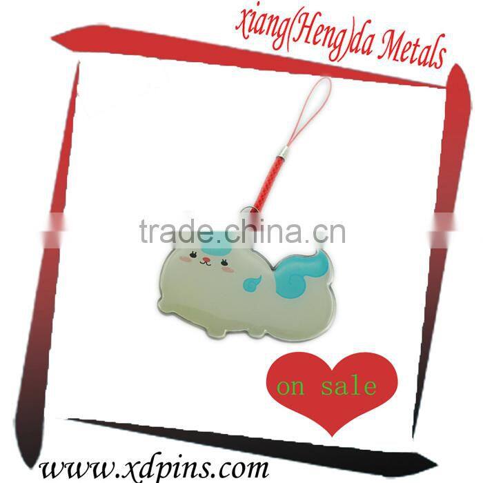 stainless steel mobile phone finger strap for boy and girl