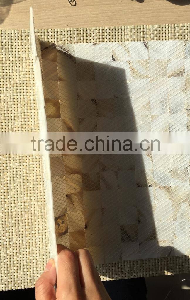 No gap white natural shell mother of pearl square Mosaic