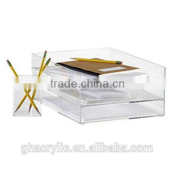 GH-RZ601 customized acrylic racks for office ,customized acrylic rack high quality acrylic