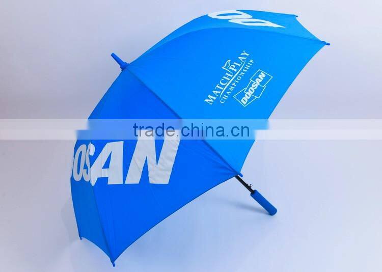 auto open advertising 190t straight umbrella EVA hadle umbrella