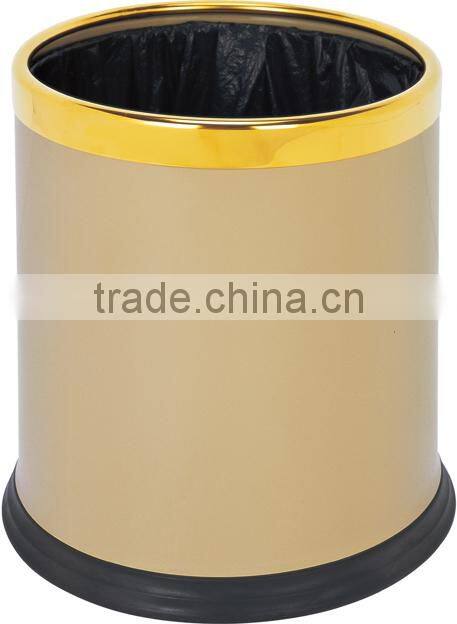 eco friendly trash can with painting, room trash can, antique trash can