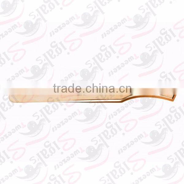 Sofeel stainless steel slant tip type eyebrow tweezers