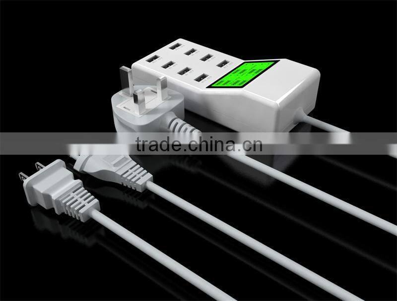 8 Port USB Mobile Charger Wall Charger