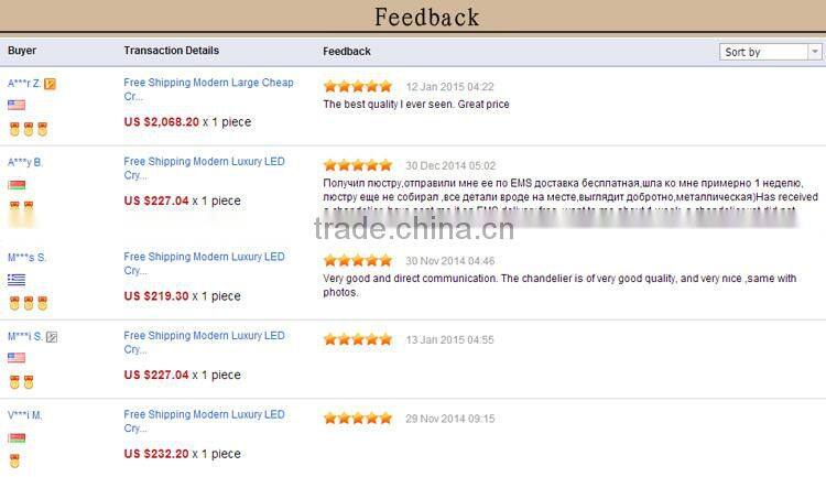 Modern Pendant Light Cognac LED Crystal Chandelier Glass Chandeliers Hanging Lamp Lighting CZ3010/10