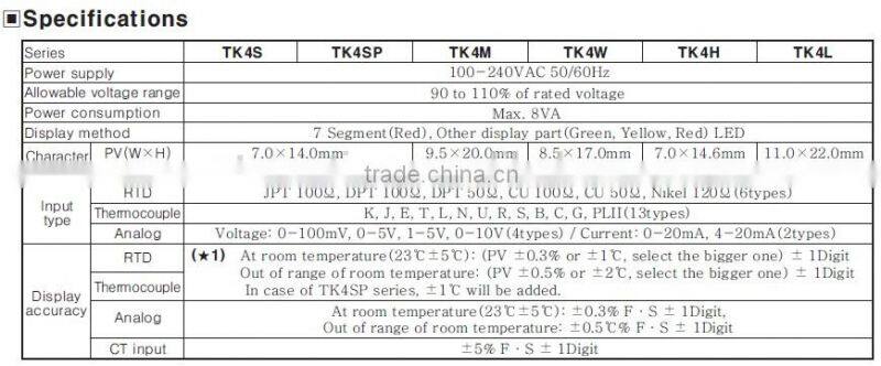 AUTONICS temperature controller TK4S-14RN PID temperature controller TK4S