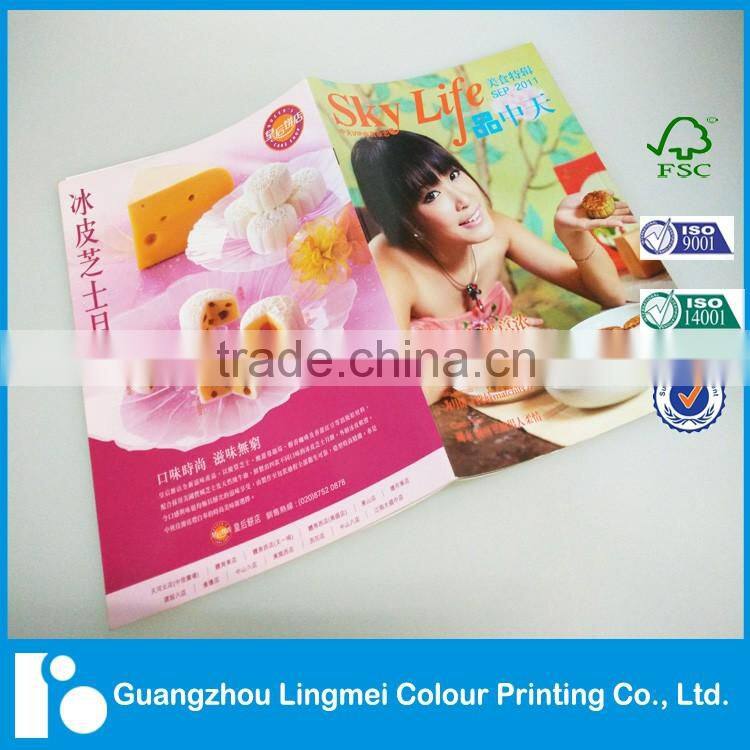 Custom Saddle Stitched Recipe Book Color Print factory Price