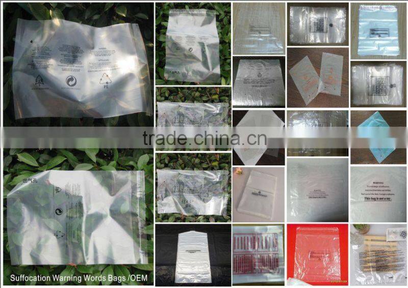 High Clear Permanent Adhesive Poly Bag with lip