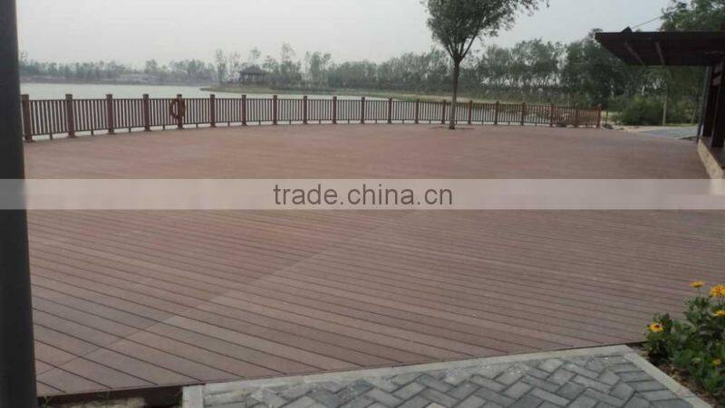 Anti-UV composite flooring for tongue and groove composite decking