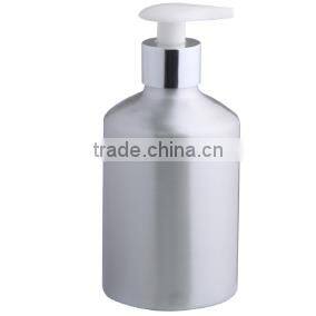 Empty refillable cosmetic aluminum airless lotion bottle 350ml