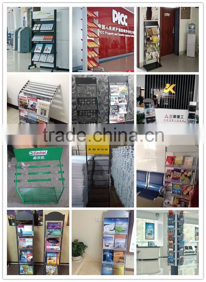 2015 popular plastic display rack for books