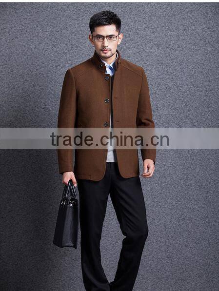 The spring and autumn period and the new men's windbreaker business men's wear brand cashmere cloth coat
