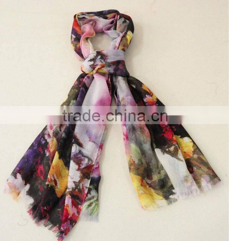 custom wool scarf 2014 newest design 100% custom wool scarf