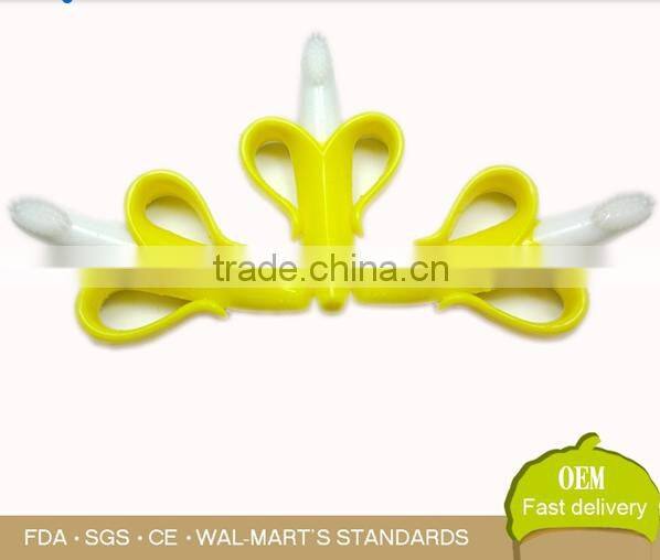 FDA silicone dolphin shape baby teether, silicone baby toothbrush teether