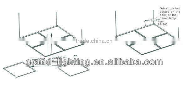 Professional zhongshan bihui lighting led panel light 40w 36w with great price PN0606BPW