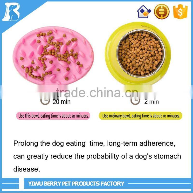 Gold Supplier China No Slip Slow Eating pet feed bowl