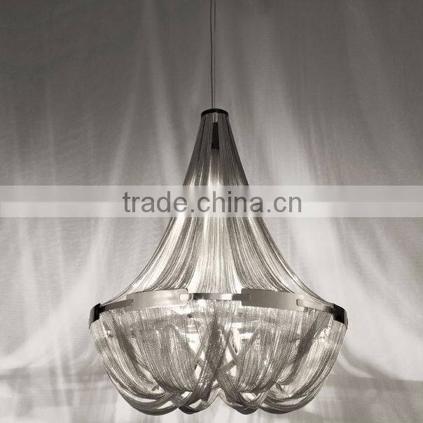Chrome nickel Aluminum Chain pendant lighting