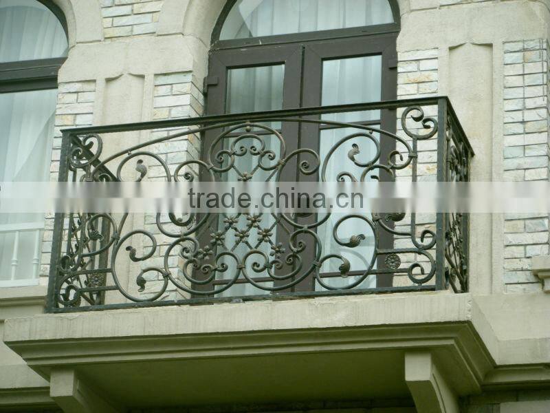 2014 top-selling forged iron balcony railing