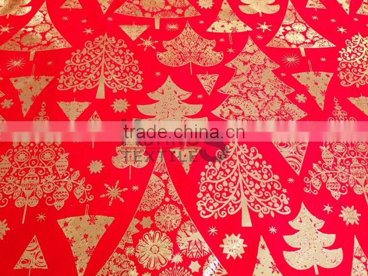 printed Organza Fabric Wholesale for Christmas/wedding