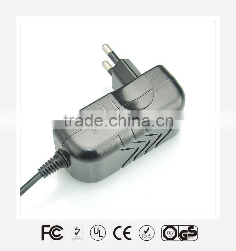 Plug inpower adapter 24w 12v 2a with UL/CUL GS SAA PSE approvaled