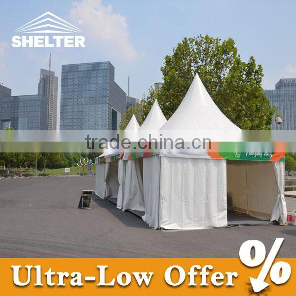 Strong wind resistant outdoor canopy