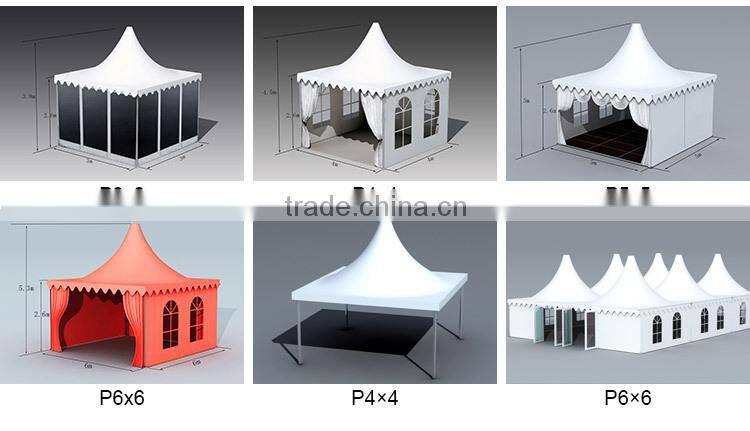 Outdoor aluminum pagoda tent for yard / garden