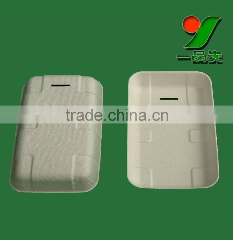 Promotion High-End Custom Clean Paper Molded Fiber Blister Mobile Phone Case Packaging for Electronics inner Protective Tray