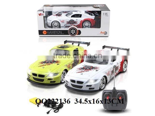 new product 1:16 4 function R/C car with head lamp toys rc car