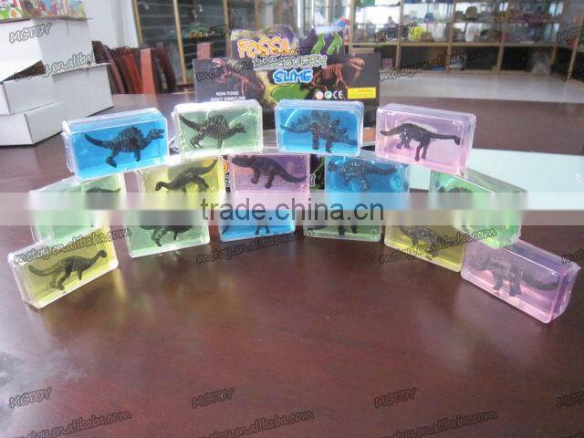 Factory supplier wholesale slime Crystal fossil dinosaur putty crystal gift crystal toy