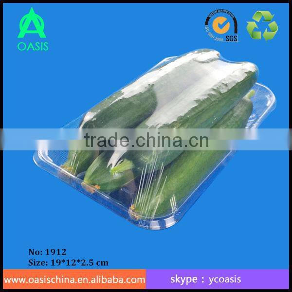 Recyclable Eco-friendly Disposable PET Vegetable Tray