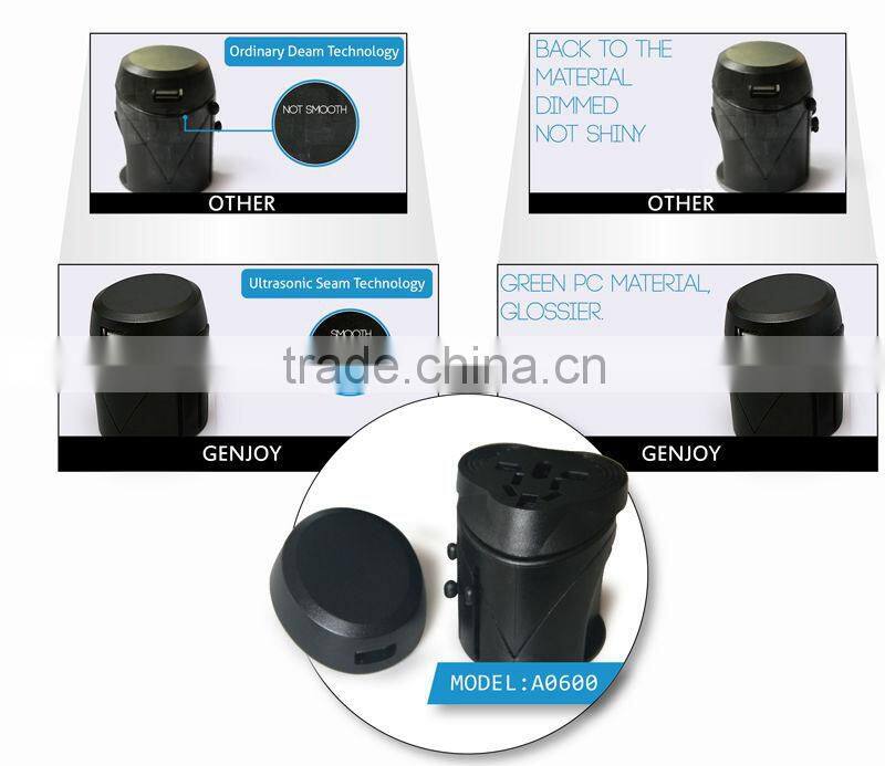 GENJOY Cute uk multi travel adapter plug for Android System Moblephone