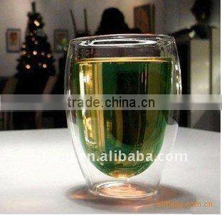 glass coffee cup maker with stainless steel handle