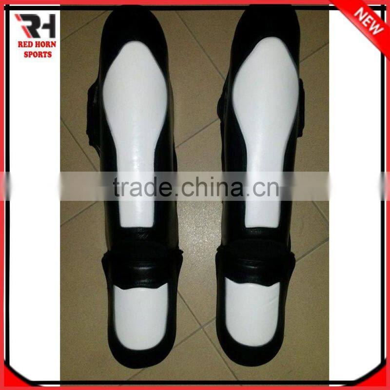 New Professional MMA Shin Guards, Leather Shin Guards Fighting