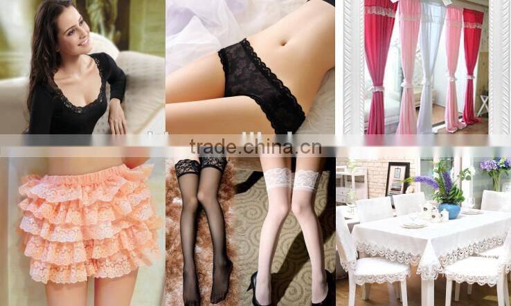 spandex lace trimming 4cm width knitted lace ribbon 7069