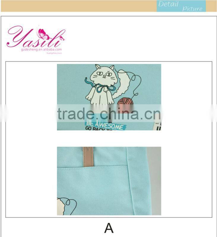 canvas wholesale tote bags;blue and white canvas;waxed canvas bag