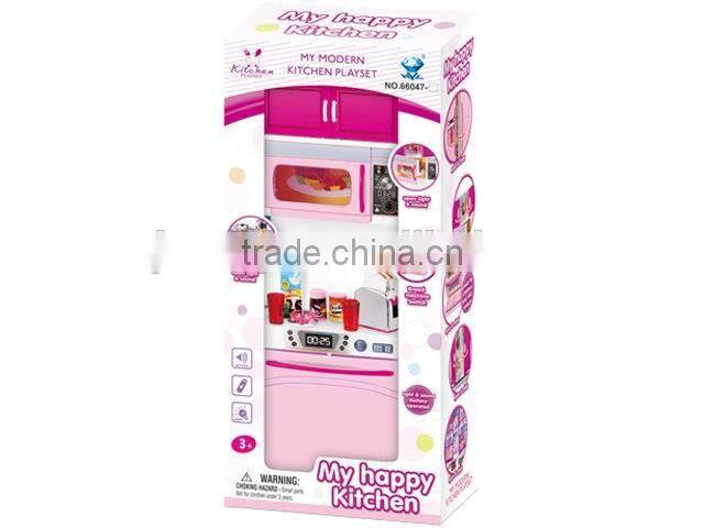funny plastic playchildren kitchen toy with light and music
