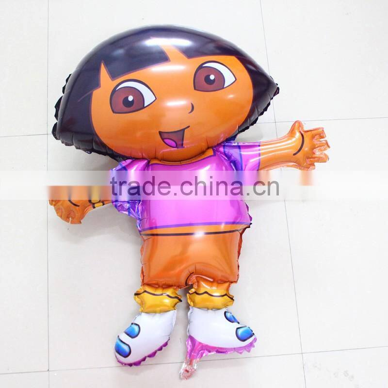 2016 Sale Party Supplies Single Foil Balloons Dora Balloons Cartoon Foil Helium