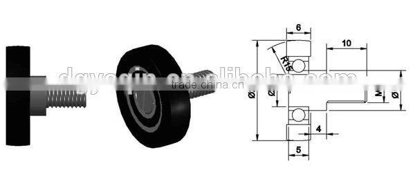 hot sell factory price tok dr-22 POM drawer roller