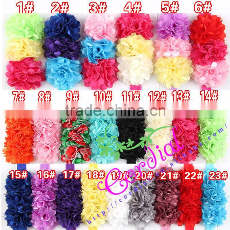 Best Sale Cheap Wholesale Fashion Fancy Baby Shabby Chic Flower Headband