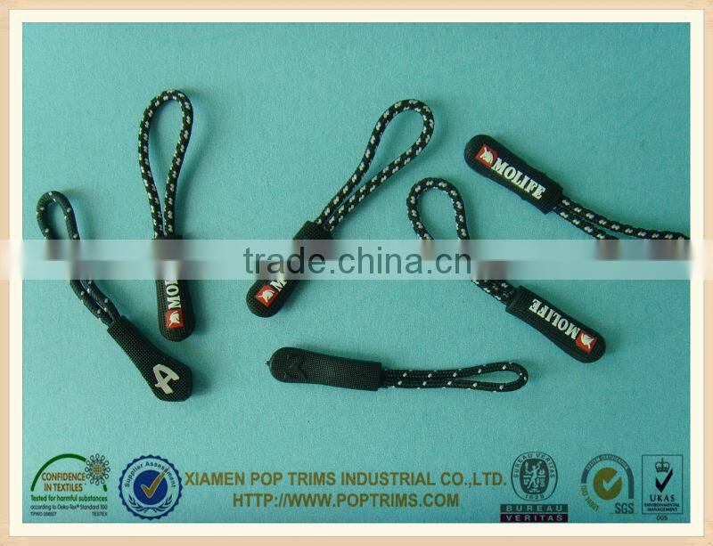soft pvc custom rubber zipper puller
