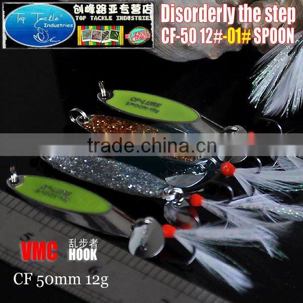spoon fishing 50mm 12g Spoon Disorderly fishing lure spoon