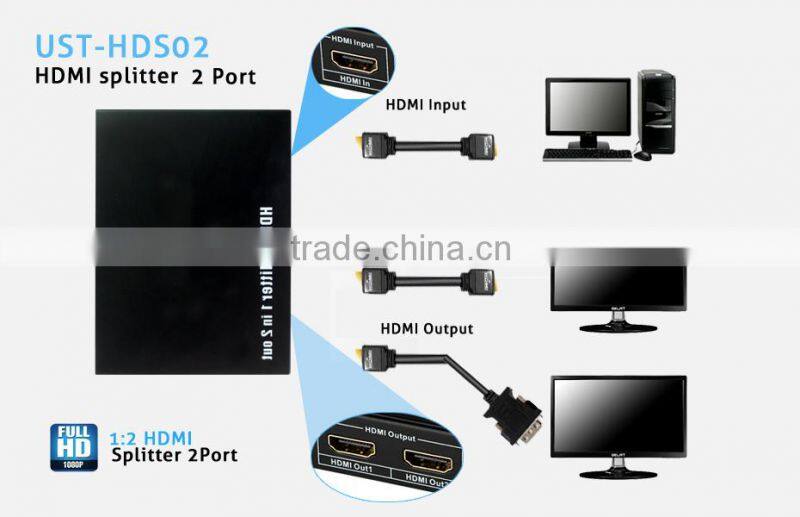 1080p HD splitter 1 HD Port to 2 HD PORTS