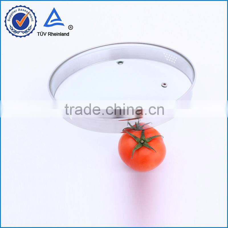 High foot noodle glass pot lid