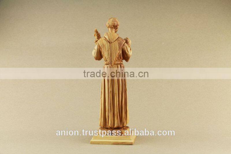 Olive Wood Figure. Father & Baby