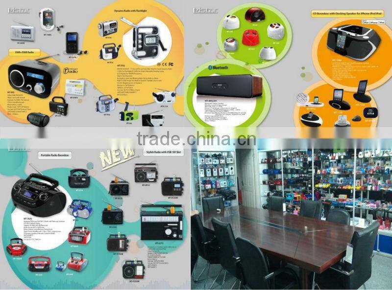 2015 New Coming Radio CD Player Boombox with MP3 USD SD Aux-in