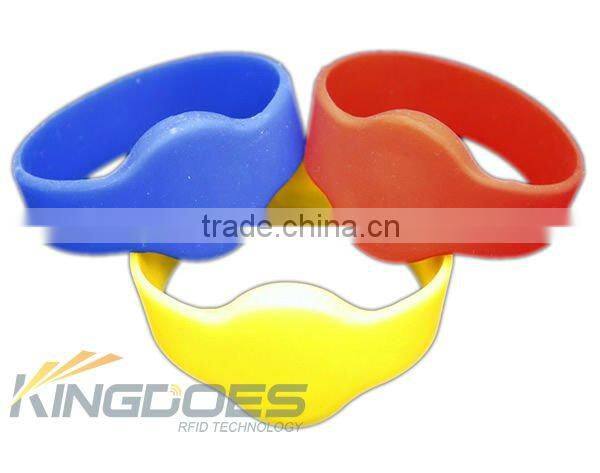 Full Color RFID Silicone Wristbands 125KHz