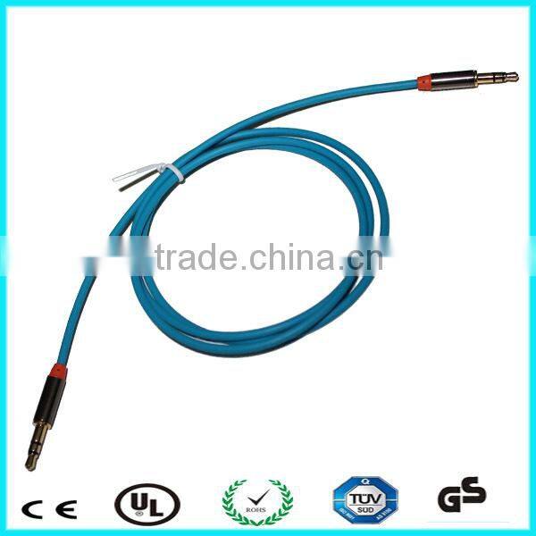 Male jack to jack aux 3.5mm flat aux cable