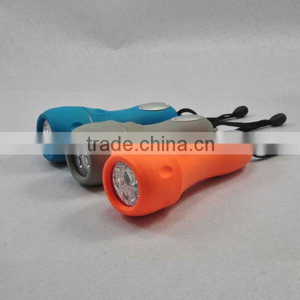3 LED Rubber Flashlight