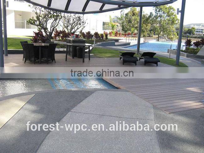 pool use anti-slip waterproof cheap interlocking composite decking
