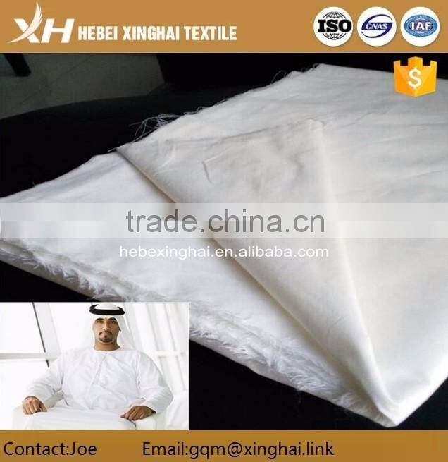 arab white fabric 48*48 133*76 for arab thobe