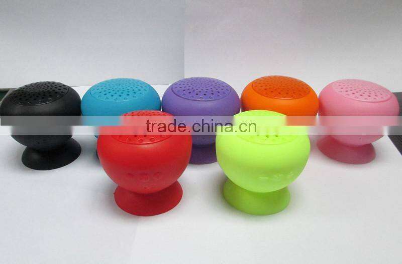 Mini mushroom waterproof wireless bluetooth music speaker with MIC handfree function